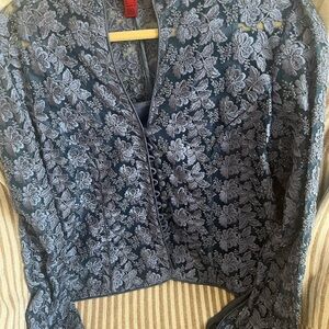 Elegant Floral Lace Jacket